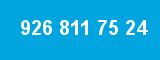 926 811 75 24 926 811 75 24